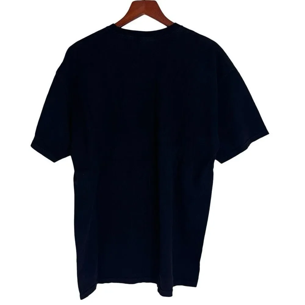 Upper Playground Men’s Nino Brown Graphic Short Sleeve T-Shirt Black Size XL